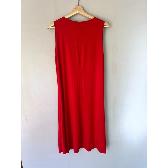 Comfy USA Sleeveless Tank Dress‎ Casual Everyday Red Dress Size M Patriotic - Picture 2 of 7